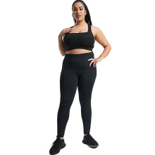 Ensemble de yoga de taille plus de haute qualité Femmes Logo personnalisés Sports Sports Sports et legging Yoga Leggings